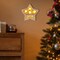 Christmas Nativity Set, Wooden Star Shaped Nativity Scene LED Light, 3D Christmas Decor, Indoor Festive Ornament, Winter Decoration Centerpiece for Table Tiered Tray Fireplace Mantel (Star)